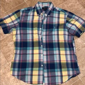 RAPLH LAUREN POLO SHORT SLEEVE BUTTON DOWN SHIRT
